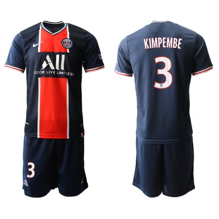Camisetas Paris Saint Germain Presnel Kimpembe 3 Niños Primera Equipacion 2020/2021